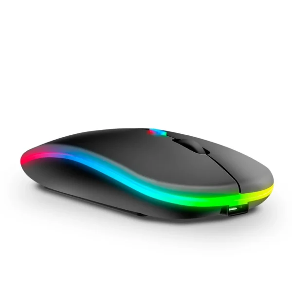 Mouse Wireless Recarregável Led Rgb 2.4 Ghz Sem Fio - Imagem 9