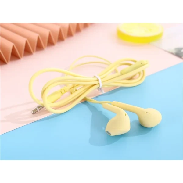 Fone De Ouvido Macaron Com Fio Original De Alta Qualidade Intra-Auricular headset com fio e microfone U19 - Imagem 5